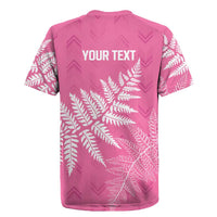 New Zealand Lawn Bowls Breast Cancer Personalized Rugby Jersey Wrap-Around Silver Fern - Polynesian Pride