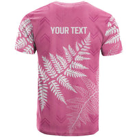New Zealand Lawn Bowls Breast Cancer Personalized T Shirt Wrap-Around Silver Fern LT7 - Polynesian Pride