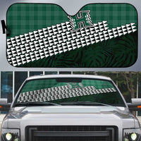 Rainbow Warriors Hawaii Personalized Palaka Auto Sun Shade - Polynesian Pride