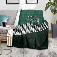 Rainbow Warriors Hawaii Personalized Palaka Blanket - Polynesian Pride