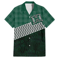 Rainbow Warriors Hawaii Personalized Palaka Family Matching Off Shoulder Short Dress and Hawaiian Shirt - Polynesian Pride