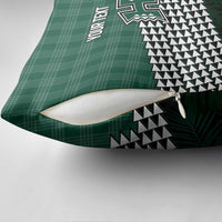 Rainbow Warriors Hawaii Personalized Palaka Pillow Cover - Polynesian Pride