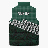 Rainbow Warriors Hawaii Personalized Palaka Sleeveless Puffer Jacket - Polynesian Pride