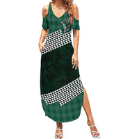 Rainbow Warriors Hawaii Personalized Palaka Summer Maxi Dress - Polynesian Pride