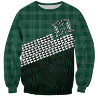 Rainbow Warriors Hawaii Personalized Palaka Sweatshirt - Polynesian Pride