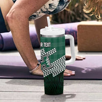 Rainbow Warriors Hawaii Personalized Palaka Tumbler With Handle - Polynesian Pride