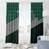 Rainbow Warriors Hawaii Personalized Palaka Window Curtain - Polynesian Pride