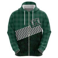 Rainbow Warriors Hawaii Personalized Palaka Zip Hoodie - Polynesian Pride