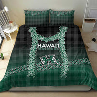 Rainbow Warriors Hawaii Palaka Bedding Set Maile Lei - Polynesian Pride