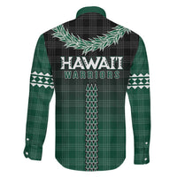 Rainbow Warriors Hawaii Palaka Family Matching Long Sleeve Bodycon Dress and Hawaiian Shirt Maile Lei - Polynesian Pride