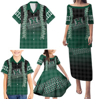 Rainbow Warriors Hawaii Palaka Family Matching Puletasi and Hawaiian Shirt Maile Lei LT7 - Polynesian Pride