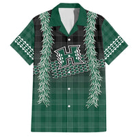 Rainbow Warriors Hawaii Palaka Family Matching Tank Maxi Dress and Hawaiian Shirt Maile Lei - Polynesian Pride