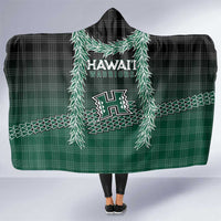 Rainbow Warriors Hawaii Palaka Hooded Blanket Maile Lei - Polynesian Pride