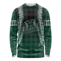 Rainbow Warriors Hawaii Palaka Long Sleeve Shirt Maile Lei - Polynesian Pride