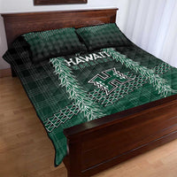 Rainbow Warriors Hawaii Palaka Quilt Bed Set Maile Lei - Polynesian Pride