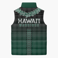 Rainbow Warriors Hawaii Palaka Sleeveless Puffer Jacket Maile Lei - Polynesian Pride