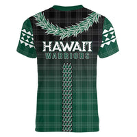 Rainbow Warriors Hawaii Palaka Women V-Neck T-Shirt Maile Lei - Polynesian Pride