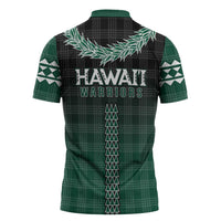 Rainbow Warriors Hawaii Palaka Zipper Polo Shirt Maile Lei - Polynesian Pride