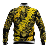 Hawaii Oahu Ilima Lei Baseball Jacket LT7 - Polynesian Pride