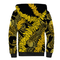Hawaii Oahu Ilima Lei Sherpa Hoodie LT7 - Polynesian Pride