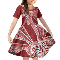 Tonga Independence Day Family Matching Long Sleeve Bodycon Dress and Hawaiian Shirt Tongatapu Lion Ngatu Motifs