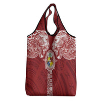 Tonga Independence Day Grocery Bag Tongatapu Lion Ngatu Motifs