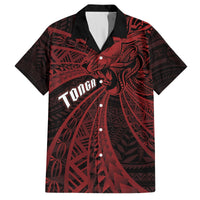 Tonga Independence Day Hawaiian Shirt Tongatapu Lion Ngatu Motifs Black Ver. LT7 Black - Polynesian Pride