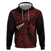 Tonga Independence Day Hoodie Tongatapu Lion Ngatu Motifs Black Ver. LT7 Pullover Hoodie Black - Polynesian Pride