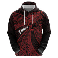 Tonga Independence Day Hoodie Tongatapu Lion Ngatu Motifs Black Ver. LT7 - Polynesian Pride