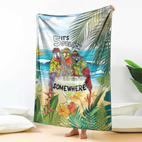 It's 5 o'clock Somewhere Blanket Beach Party - Polynesian Pride