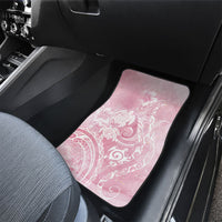Aloha Hawaii Turtles Floral Car Mats Pink Marbles Glaze