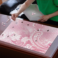Aloha Hawaii Turtles Floral Puzzle Pink Marbles Glaze LT7 - Polynesian Pride