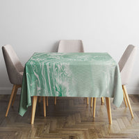 Aloha Hawaii Turtles Floral Tablecloth Seafoam Marbles Glaze LT7 - Polynesian Pride