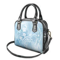 Aloha Hawaii Turtles Floral Shoulder Handbag Aqua Marbles Glaze
