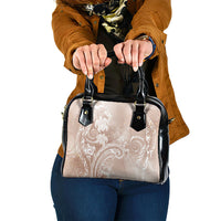 Aloha Hawaii Turtles Floral Shoulder Handbag Taupe Marbles Glaze