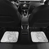 Tahiti Islands Polynesian Plumeria Car Mats Tahitian Vahine 'Ote'a - White