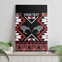 Personalised Taniko Motifs Aotearoa Canvas Wall Art Waitangi Kowhaiwhai Kiwi