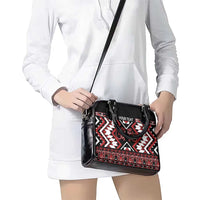 Personalised Aotearoa Waitangi Shoulder Handbag Taniko Motifs - Mania Gecko LT7 - Polynesian Pride