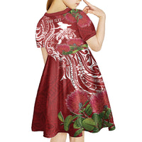 Personalised Hawaii Wahine Kid Short Sleeve Dress Women's Day Ohia Lehua LT7 - Polynesian Pride
