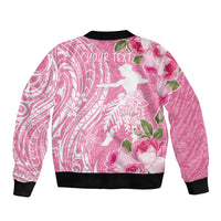 Personalised Hawaii Wahine Bomber Jacket Women's Day Maui Lokelani Roses LT7 - Polynesian Pride