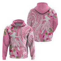 Personalised Hawaii Wahine Zip Hoodie Women's Day Maui Lokelani Roses LT7 - Polynesian Pride