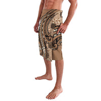 Personalized Tonga Ngatu Lavalava Vintage Brown Manulua Motifs