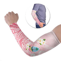 Guam Fishhook Mix Guasali Flowers Arm Sleeves Dreaming Coral LT7 Set of 2 Pink - Polynesian Pride