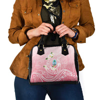 Guam Fishhook Mix Guasali Flowers Shoulder Handbag Dreaming Coral LT7 - Polynesian Pride