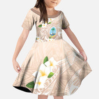 Guam Fishhook Mix Guasali Flowers Family Matching Short Sleeve Bodycon Dress and Hawaiian Shirt Dreaming Hazel