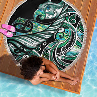 Maori Matariki - Manaia Beach Blanket Emerald Paua Shell LT7 - Polynesian Pride