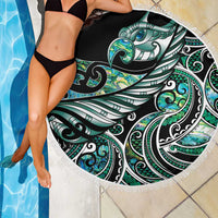 Maori Matariki - Manaia Beach Blanket Emerald Paua Shell LT7 - Polynesian Pride