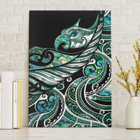 Maori Matariki - Manaia Canvas Wall Art Emerald Paua Shell LT7 Without Frame Green - Polynesian Pride