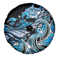 Maori Matariki - Manaia Spare Tire Cover Galaxy Blue Paua Shell