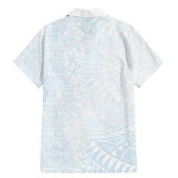 White Sunday Family Matching Mermaid Dress and Hawaiian Shirt Plumeria Tatau Mix Tapa